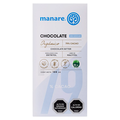Chocolate Sin Azúcar 79% Cacao | 100 g