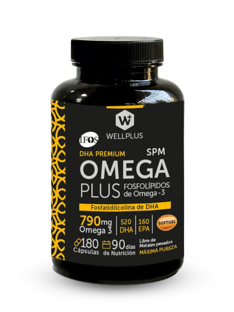 3 x Omega Plus 790 Mg, 3 x 180 capsulas, wellplus