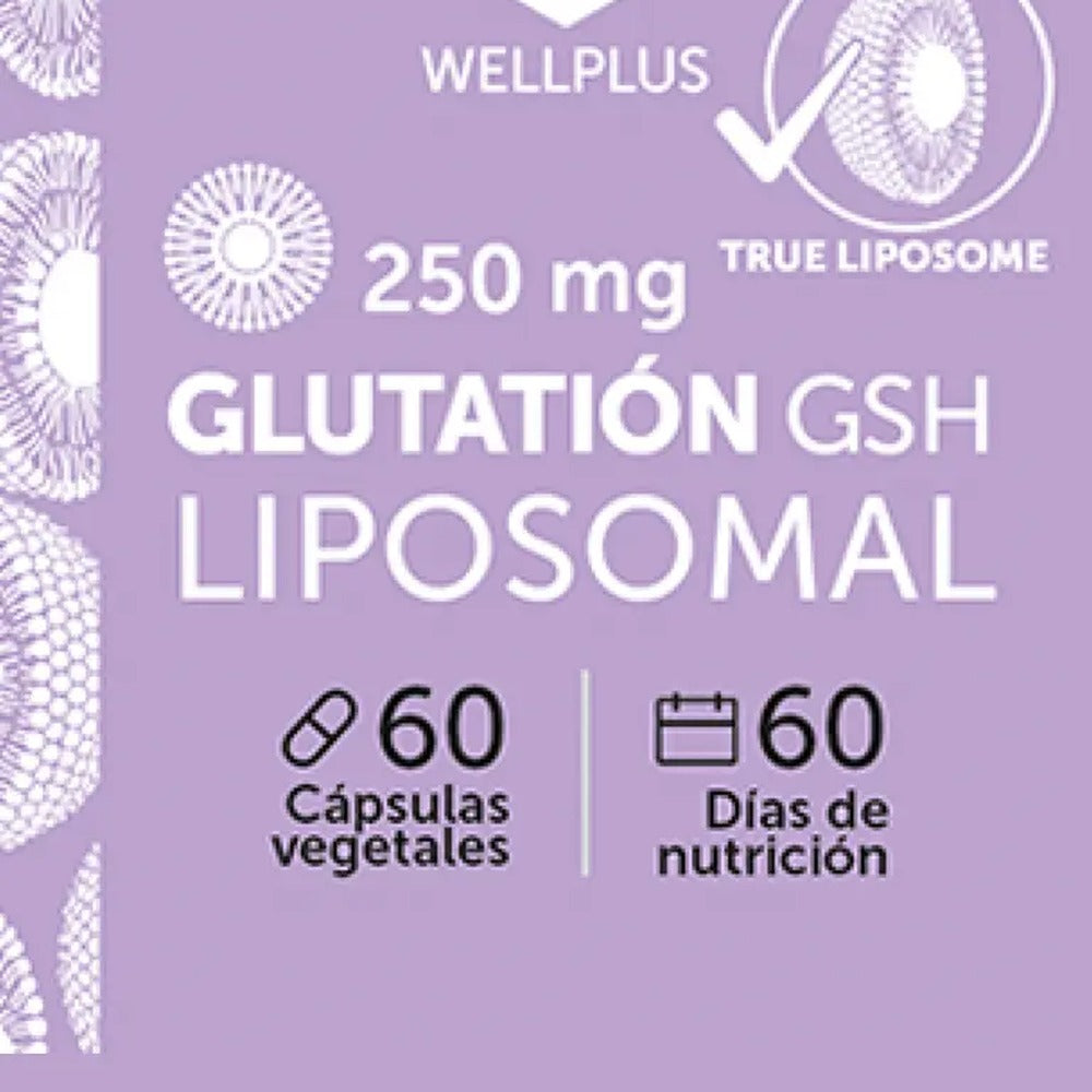 L-Glutatin Liposomal Wellplus | 60 Cpsulas | GSH Reducido Antioxidante Maestro Hgado Detox Be Free L-Glutatin Liposomal Wellplus | 60 Cpsulas | GSH Reducido Antioxidante Maestro Hgado Detox Be Free