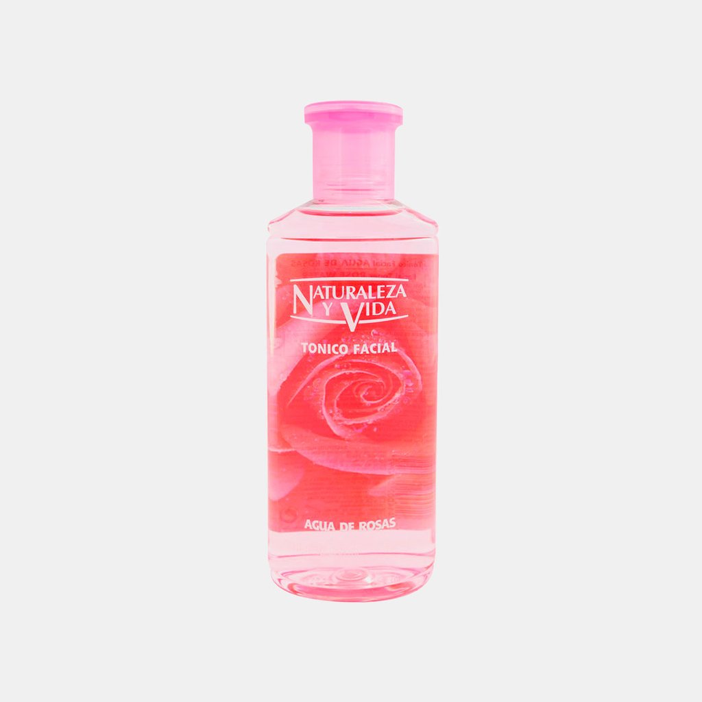 Tonico Facial Agua de Rosas, 300 ml, marca Natur Vital – chilebefree