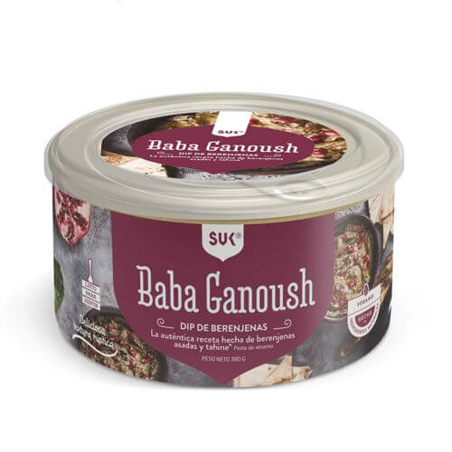 Pasta de Berenjenas Baba Ganoush, 380 gr, marca Suk