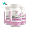 3 x Colageno Hidrolizado Dermaplus, 3 x 180 cap, wellplus