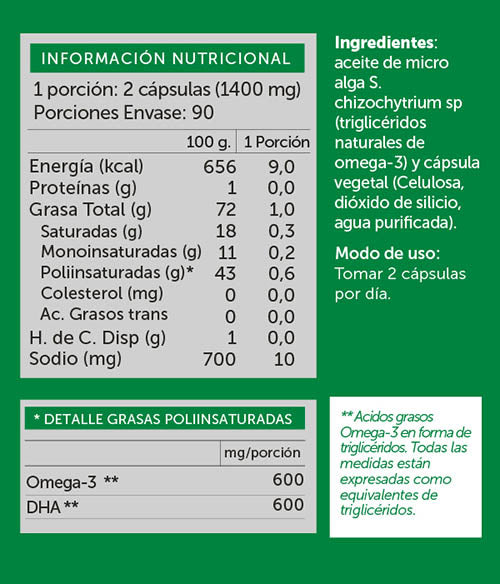 3 x Vegan Omega 3, 3 x 180 capsulas, wellplus