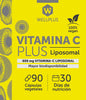 3 x Vitamina C Liposomal, 3 x 90 capsulas, wellplus
