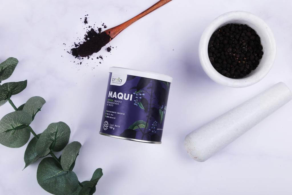 Maqui en polvo, 100 gr, marca Brota