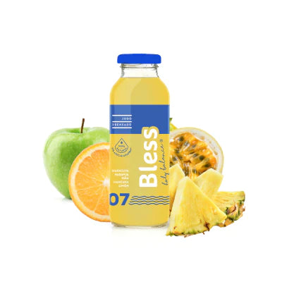 Jugo Prensado Maracuya Naranja Piña, 300 ml, Bless