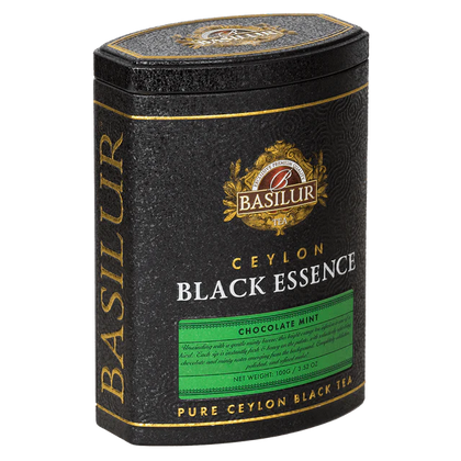 black essence chocolate menta te negro en hoja, 100 gr, basilur