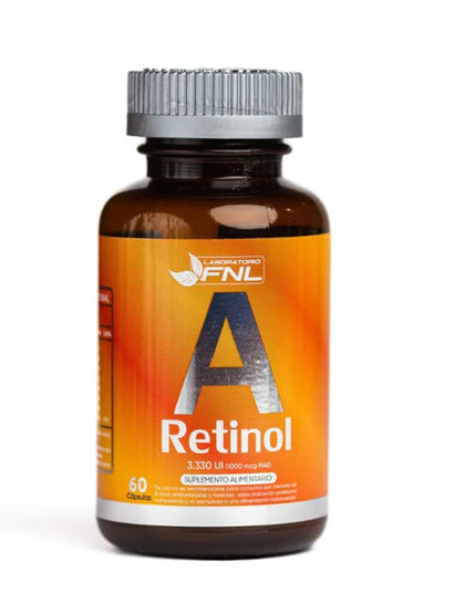 Vitamina A Retinol de 3.330 Ui, 60 cap, Fnl