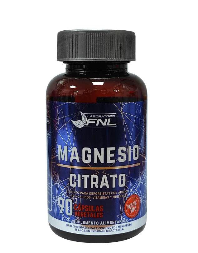 Magnesio Citrato en capsulas, 90 cap, Fnl