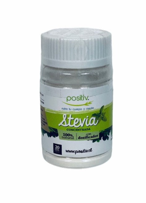 Stevia Blanca en polvo, 20 gr, Positiv