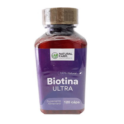 biotina ultra, 120 cap, natural farm