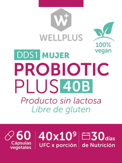 Probiotic Plus 40B + Cranberry, 60 cap, wellplus