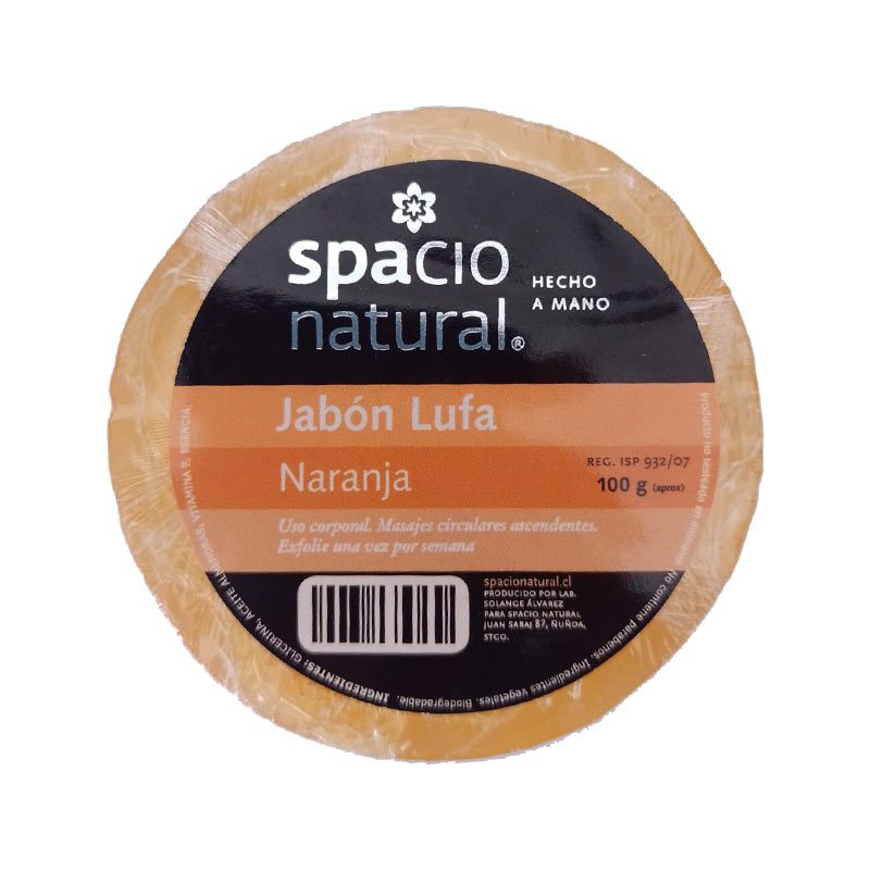 Jabon Luffa Natural Naranja, 100 gr, Spacio Natural