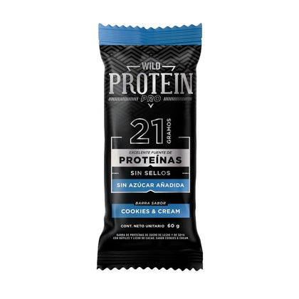 wild protein pro bar cookies and cream, 60 gr, wild protein