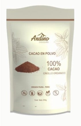 Cacao en Polvo, 200 gr, Andino Chocolates
