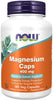 magnesio, 180 cap, now