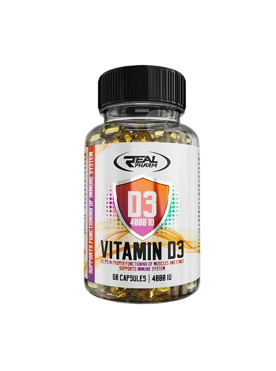 Vitamina D3 4000 Iu, 60 cap, Real Pharm