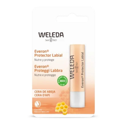 protector labial everon cera de abeja, 4,8 gr, weleda