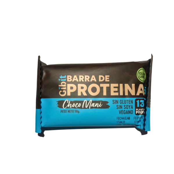 Barrita Proteica Choco Mani, 50 gr, Gibit