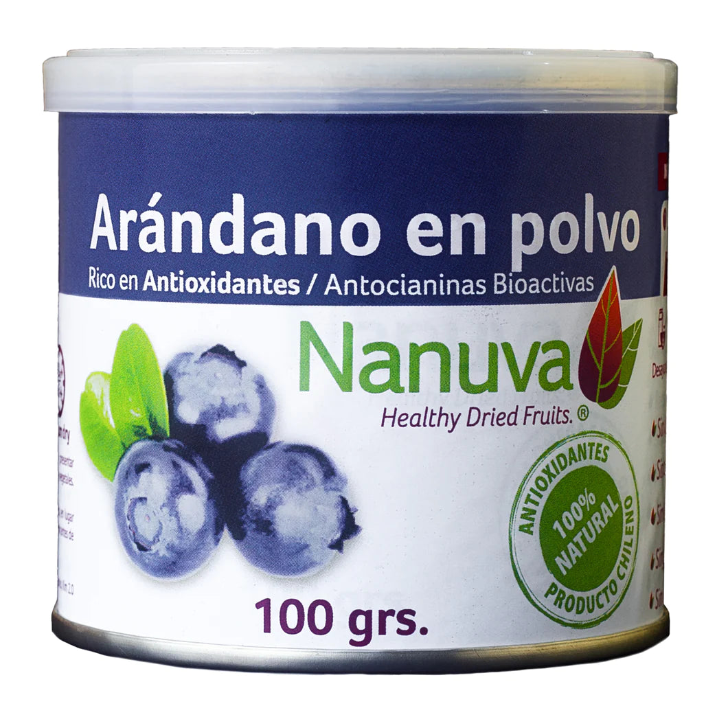 Arandano en polvo, 100 gr, Nanuva