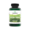 Frasco de Aloe Vera Swanson 25 mg con 100 softgels, vista frontal