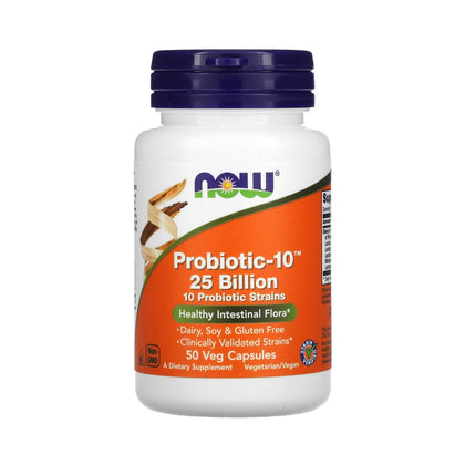 Probiotic 10 25 Billones, 50 Cap, Now