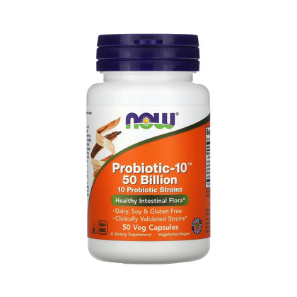 Probiotic 10 50 Billones, 50 cap, Now