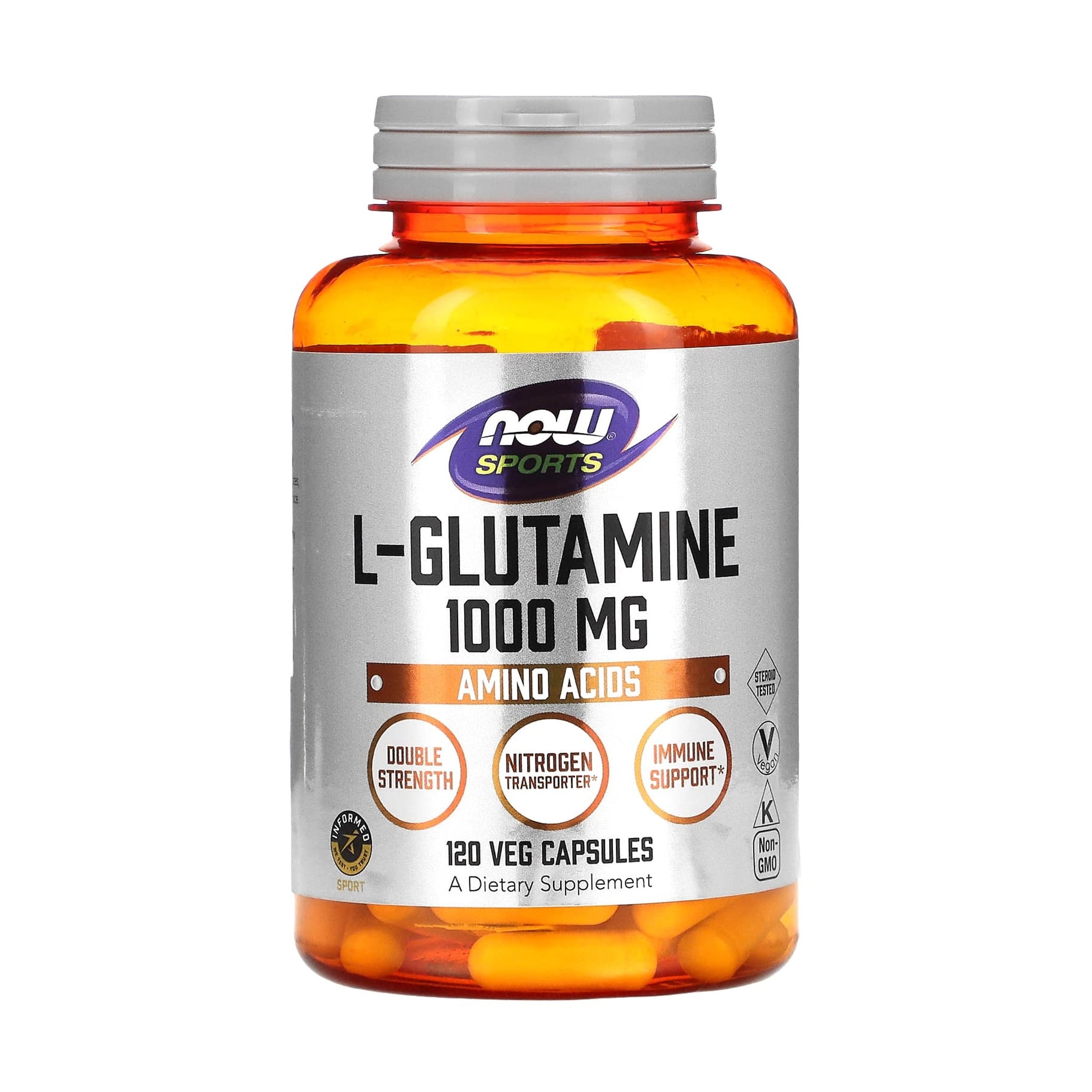 L-Glutamina 1000 mg, 120 cap, Now
