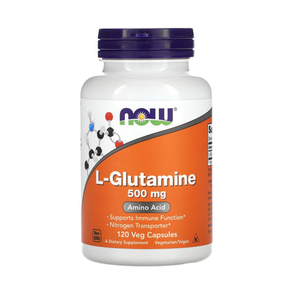 L-Glutamina 500 mg, 120 cap, Now