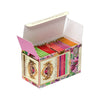 Caja Basilur Fruit Infusions Vol. IV abierta con los sobres de colores