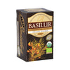 Caja de infusión Basilur Organic Rooibos de 20 bolsitas, vista en ángulo