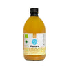 Botella de vinagre de manzana Manare con cúrcuma y jengibre de 500 ml, vista frontal