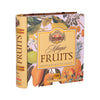 Lata libro Basilur Tea Book Magic Fruits de 32 bolsitas, vista frontal