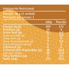 Información nutricional del Cuadrito Fitkery por porción de 40 g