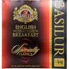 Caja Basilur Specialty Classics English Breakfast de 100 bolsitas, vista frontal