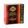 Caja Basilur English Breakfast con una bolsita de té negro