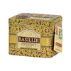 Lata Basilur Present Gold con tarjeta de regalo