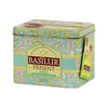 Lata Basilur Present Green con tarjeta de regalo