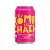 Tabla de información nutricional de la Kombucha Zero frambuesa Kombuchacha, 0 calorías por lata
