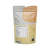 Reverso de la bolsa Honey Banana KOE con ingredientes y tabla nutricional