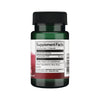 Reverso del frasco CoQ10 Swanson con tabla Supplement Facts