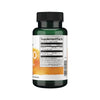 Rótulo trasero con información nutricional de la vitamina C 500 mg Swanson