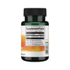 Tabla Supplement Facts del frasco de Biotina Swanson 5000 mcg