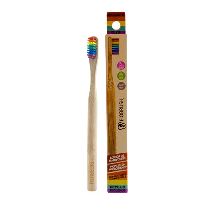 Cepillo de Dientes Suave Arcoiris, 1 uni, Biobrush