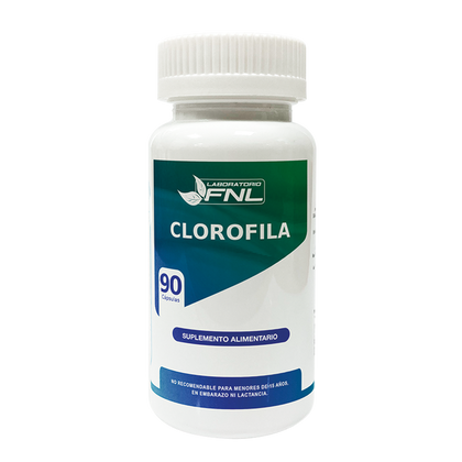 Clorofila en Cápsulas de 500 mg, 90 uni, marca Fnl