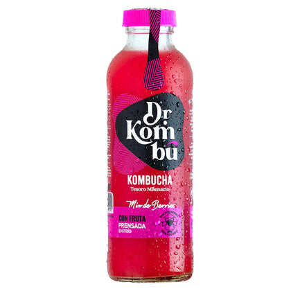 kombucha mix de berries, 475 ml, dr kombu