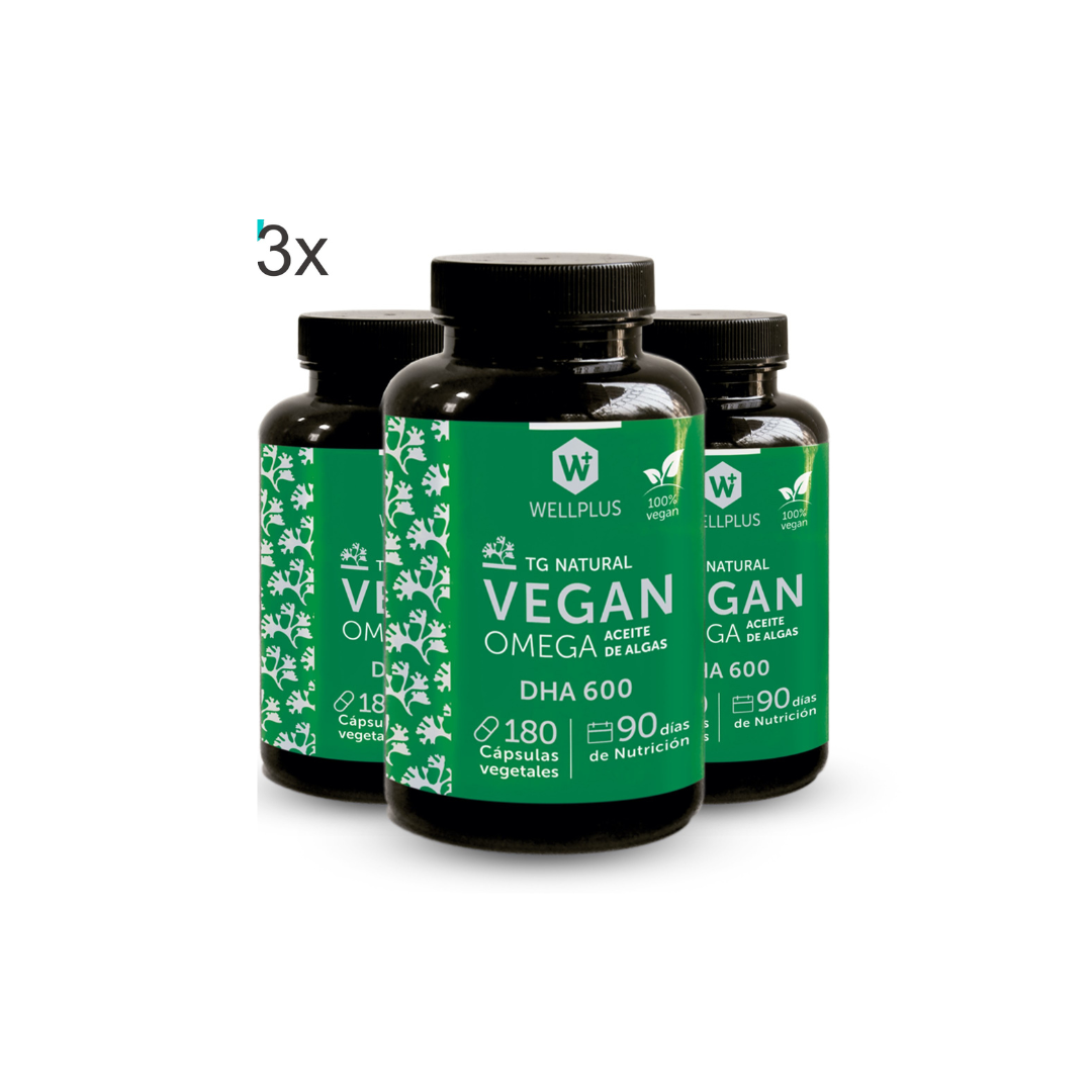 3 x Vegan Omega 3, 3 x 180 capsulas