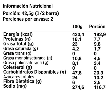 barrita proteica blondie, 85 gr, fitkery