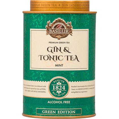 gin tea green mint en piramides, 25 uni, basilur