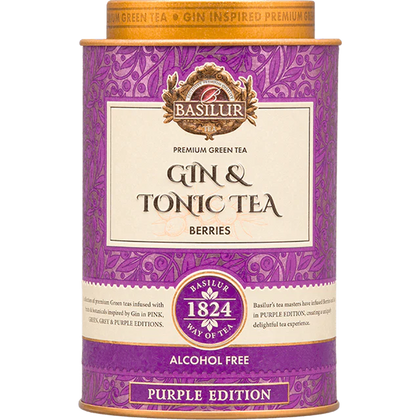 gin tea purple berries en piramides, 25 uni, basilur